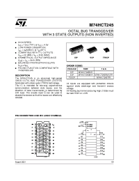 Datasheet M74HCT245 manufacturer STMicroelectronics